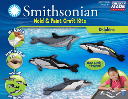 Smithsonian Dolphins PerfectCast Cast, Paint, Display and Learn Craft Kit