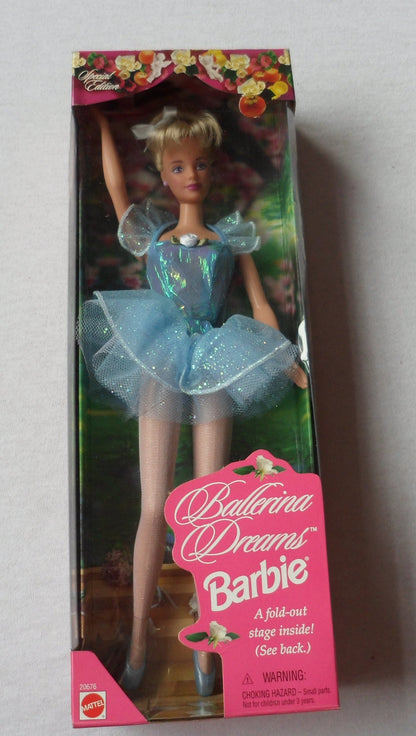 Ballerina Dreams Barbie Doll Special Edition (Reddish Hair) w Fold Out Stage! (1998)