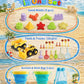 KONYXALU 30PCS Beach Toys for Kids 3-10 | 2 Collapsible Buckets & Mesh Bag