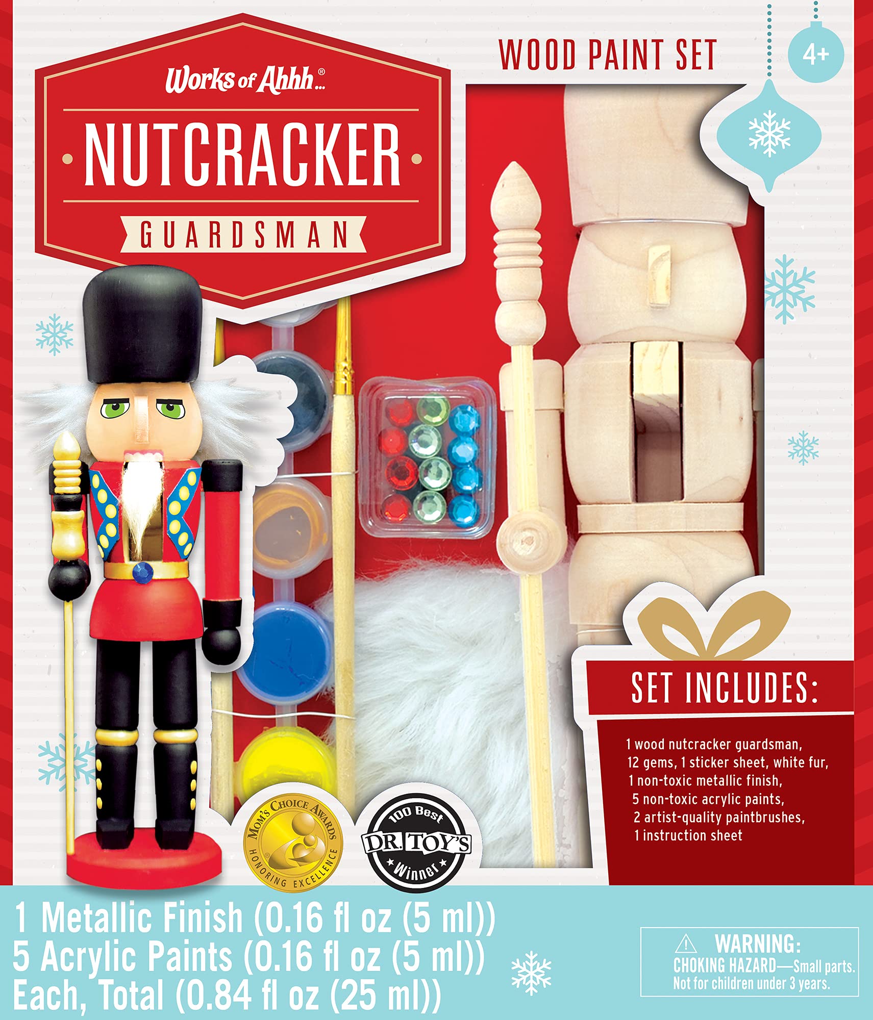 MasterPieces Holiday Craft Set - Nutcracker Guardsman Wood Paint Kit