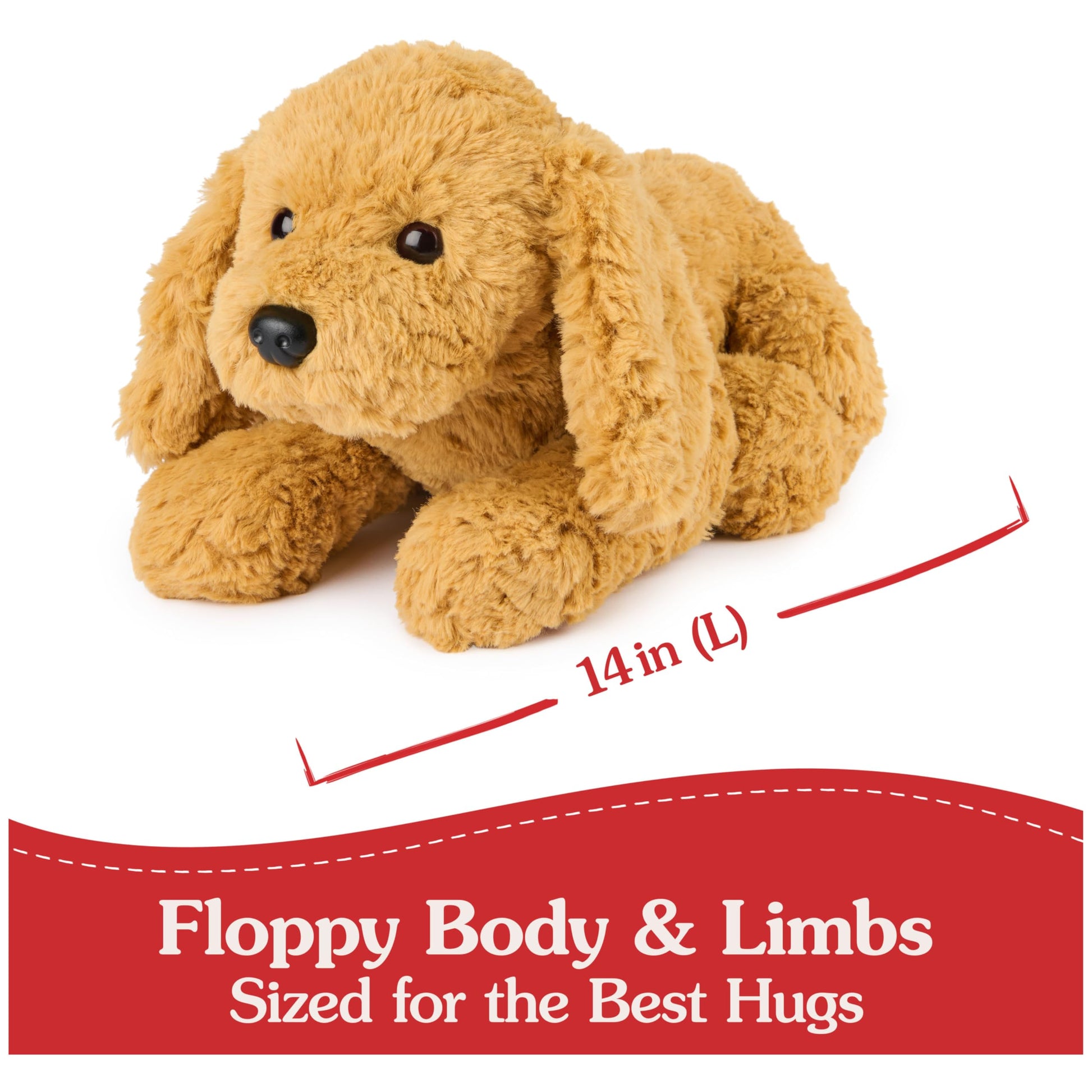 GUND Muttsy Dog Plush, Premium Plush Puppy Stuffed Animal for Ages 1 and Up, Brown, 14”