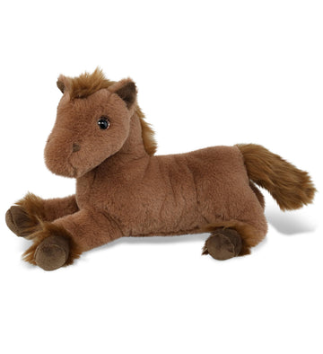 DolliBu Fancy Lying Brown Horse Super Soft Stuffed Animal, Cute Realistic Stuffed Animals for Girls, Boys, Adults Animal Gifts, Kids Farm Nursery