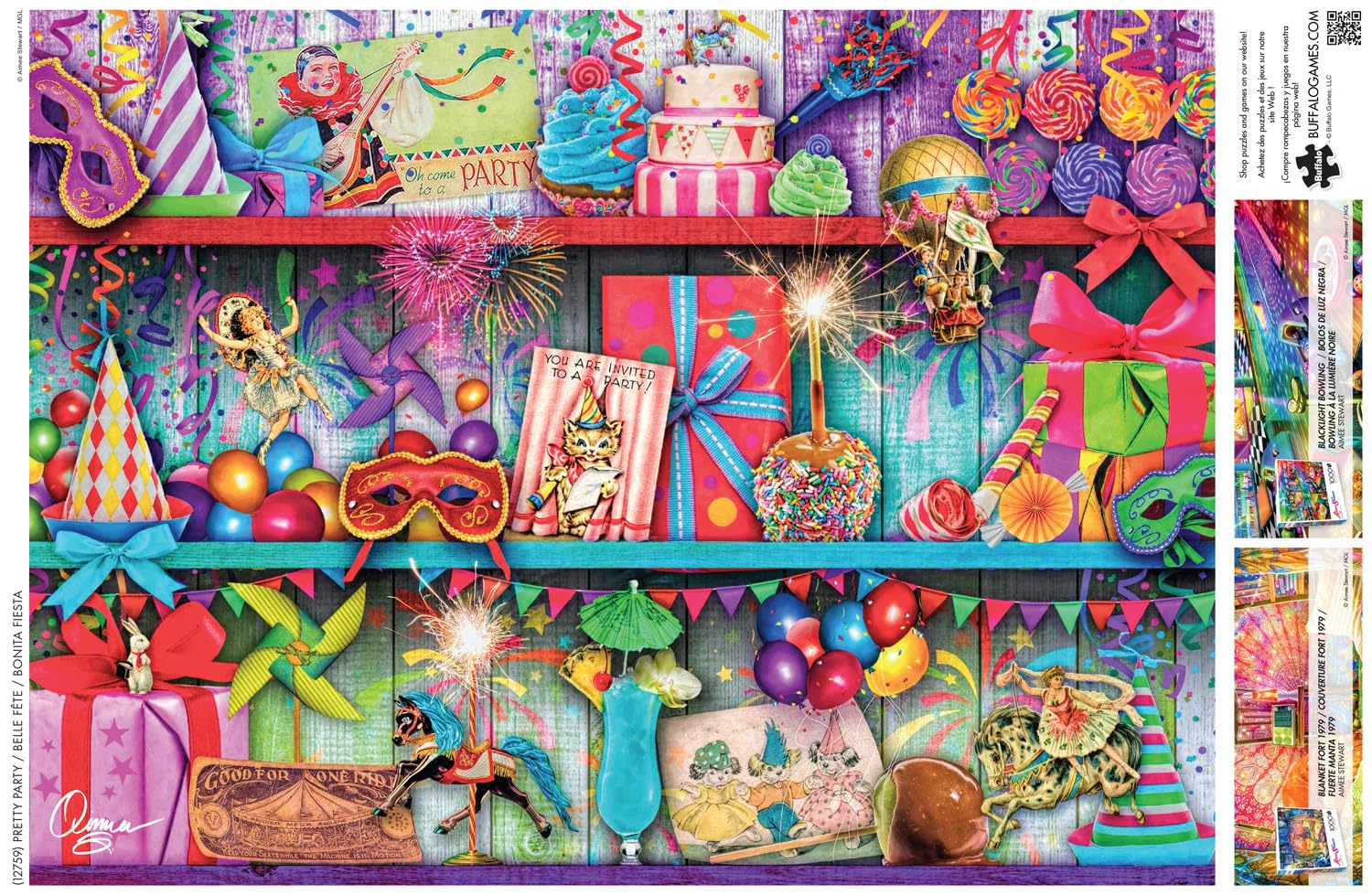 Buffalo Games Aimee Stewart, Pretty Party, 1000 Piece Puzzle, 26.75x19.75