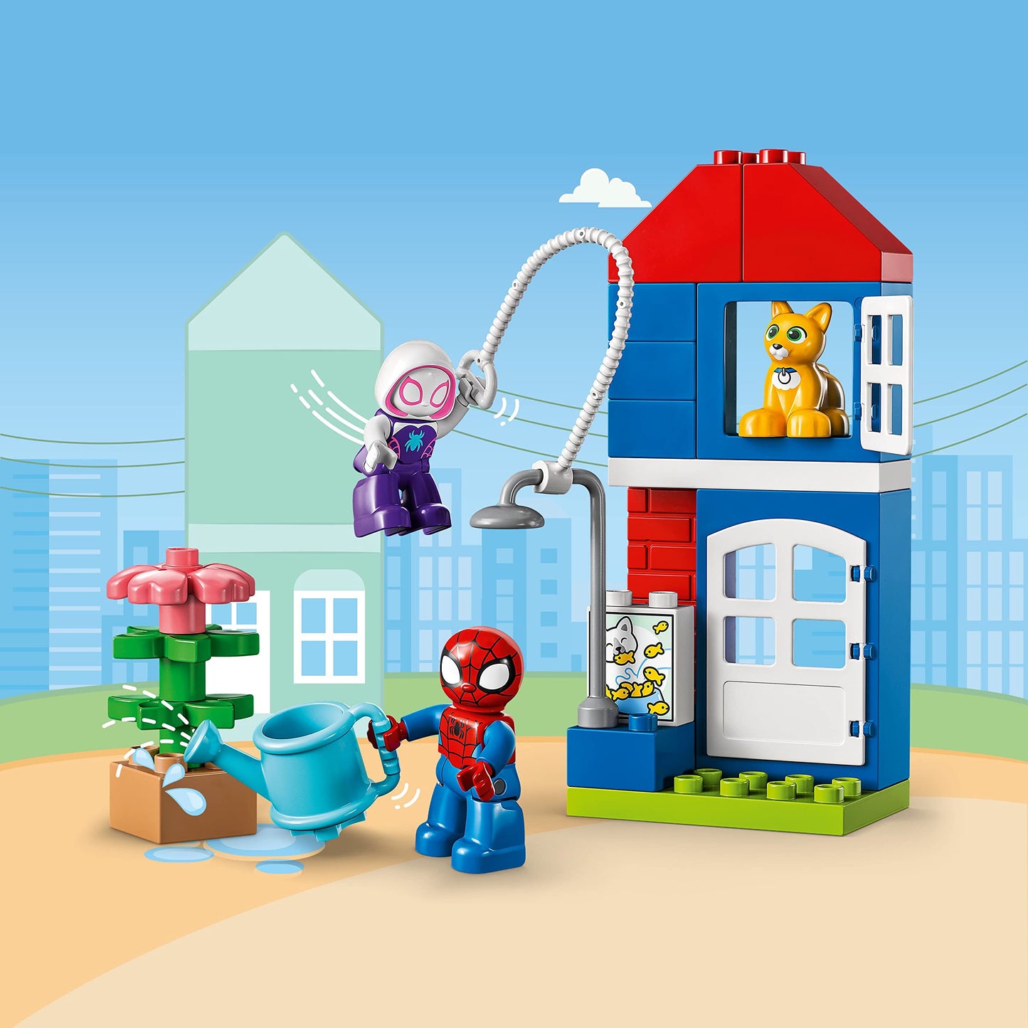 LEGO DUPLO Marvel Spider-Man’s House 10995, Spiderman Toy for Toddlers, Boys, and Girls, Spidey and His Amazing Friends Super Hero Set
