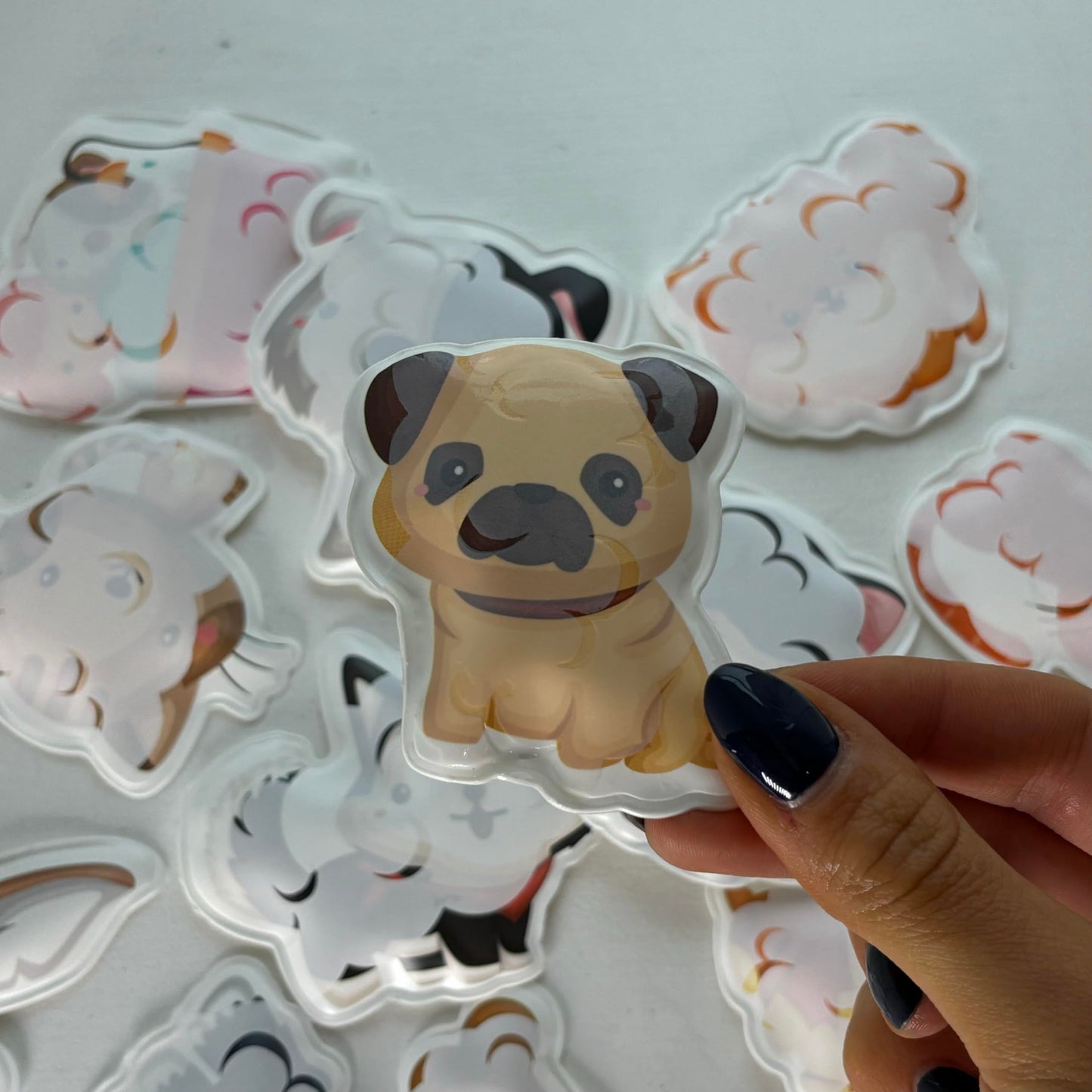 Buddy & Barney: Bath Time Stickers - Muddy Paws - 15 Color-Changing Foam Pieces, Dog & Cat Characters, Suction Cup Mesh Bag, Water Play Toy, Kids 3+