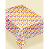 White Plastic Table Covers, 54" x 96" (1 Pc.) - Stunning Hibiscus Design, Perfct for Tropical Events, Parties, & More