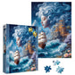 Larkipuzz Fantasy Women Ocean Puzzles for Adults 1000 Pieces, Beautiful Sea Landscape Jigsaw Puzzle, Difficult Sailboat Art Ship Puzzles
