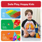 PicassoTiles 60 pcs Mini Magnetic Tiles Magnet Toys Travel-Friendly On-The-Go Building Blocks for Kids Compact Lightweight Creative playset Preschool