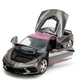 Jada Pink Slips 1:24 W2 2020 Chevy Corvette Stingray Die-Cast Car w/Base, Toys for Kids and Adults(Metallic Grey/Pink)