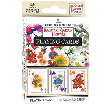 MasterPieces Officially Licensed Farmer's Almanac Flowers Playing Cards - 54 Card Deck for Adults