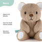 The Peanutshell Teddy Bear Stuffed Animal - 10 inch - Baby Safe - Machine Washable - Soft Bear Baby Toys, Newborn Infant Toddler, Plushies for Boys