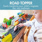 Learn & Grow Magnetic Tiles Road Expansion Pack - 40PCs Road Toppers Set for Cars, STEM Learning & Building Toy - Magnetic Tile Accessories for Kids