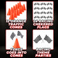 Bedwina Race Car Birthday Party Decorations - (36 Pcs) 12 - 8-Inch Orange Mini Cones for Kids & 24 Black & White Checkered Flags on Sticks - Race Car