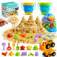 KONYXALU 30PCS Beach Toys for Kids 3-10 | 2 Collapsible Buckets & Mesh Bag