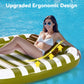 Pool Wave Inflatable Pool Lounger Floats, 80" x 66" Large Tanning Bed for Adult Kids, Outdoor Sun Bathing Floating Blow up Raft W/Pillow, Spray Water
