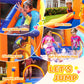 Doctor Dolphin Inflatable Water Slide, Water Bounce House for Big Kids?Water Slides for Kids Backyard, Inflatable Water Park Bouncy House for Wet
