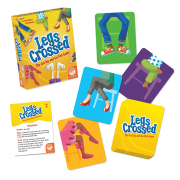 MindWare Legs Crossed - The Silly Get-Up & Go-Fish Card Game for Kids & Adults