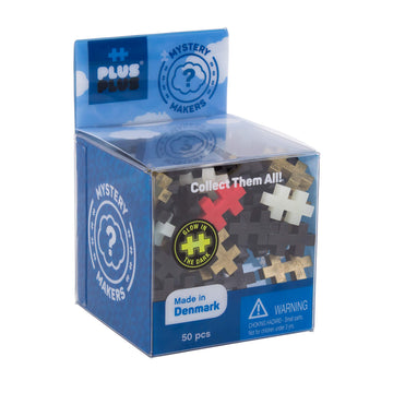 Plus Plus Set of 3 Mystery Makers - Robots, Bundle 1 - Construction Building Stem Toy, Interlocking Mini Puzzle Blocks for Kids