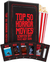 Premium Top 50 Horror Movies Scratch Off Cards - Horror Movie Gifts for Movie Night - Horror Lovers Gifts for Men & Women - Scary Movie Gifts - Horror