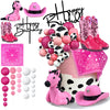 31 PCS Cowgirl Cake Decorations Hat and Boot Cake Toppers for Western Theme Birthday Baby Shower Cowgirl Party Supplies