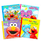 Sesame Street Board Books Set Toddlers Babies Bundle - Pack of 12 Chunky My First Library Board Book Block with Stickers | Elmo Books for Infants