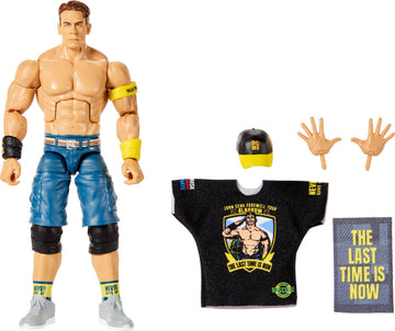Mattel WWE Elite Collection Top Picks Action Figures & Accessories Set, 6-inch Collectible John Cena with Swappable Hands & Ring Gear