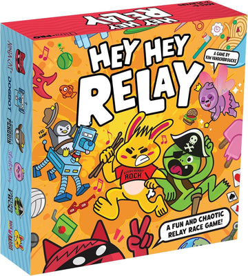 Ultra PRO - Hey Hey Relay, Exciting Fun Family Fast-Paced Relay Race Board Game, for Game Lovers