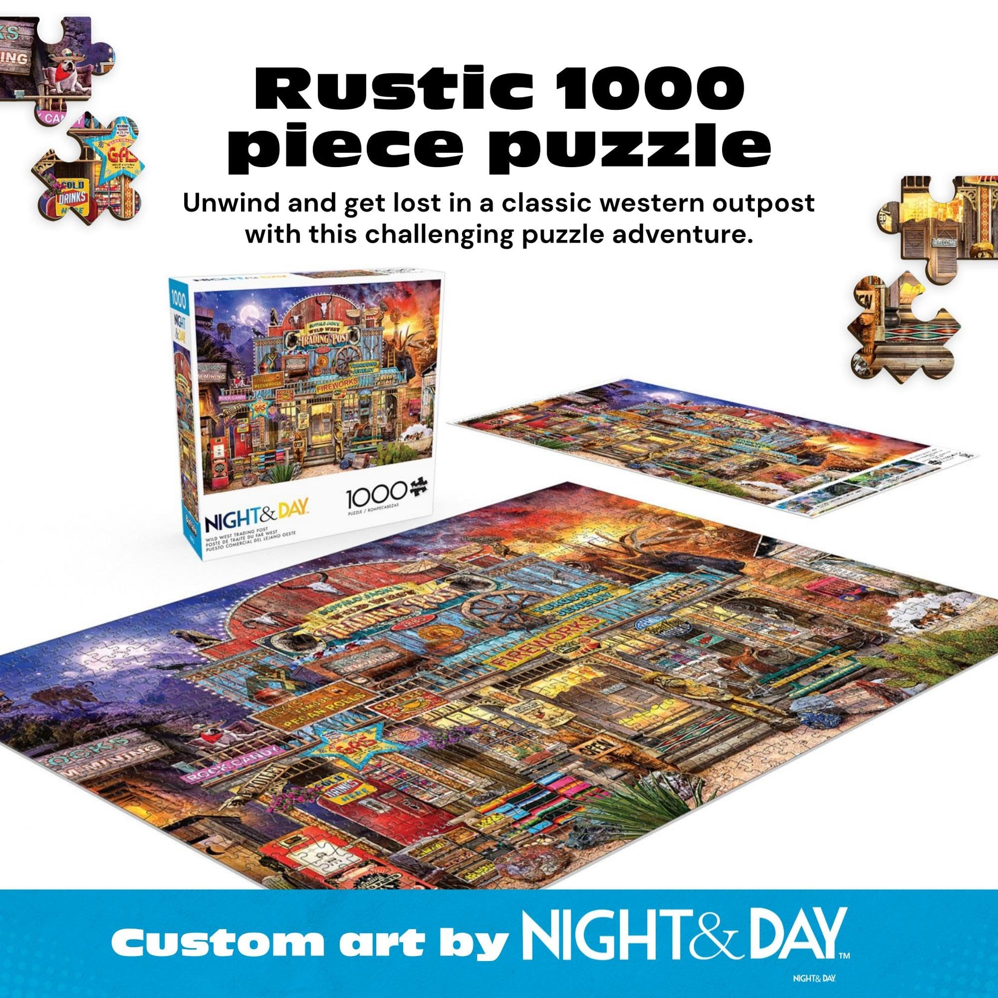 Buffalo Games - Wild West Trading Post - 1000 Piece Puzzle for Adults