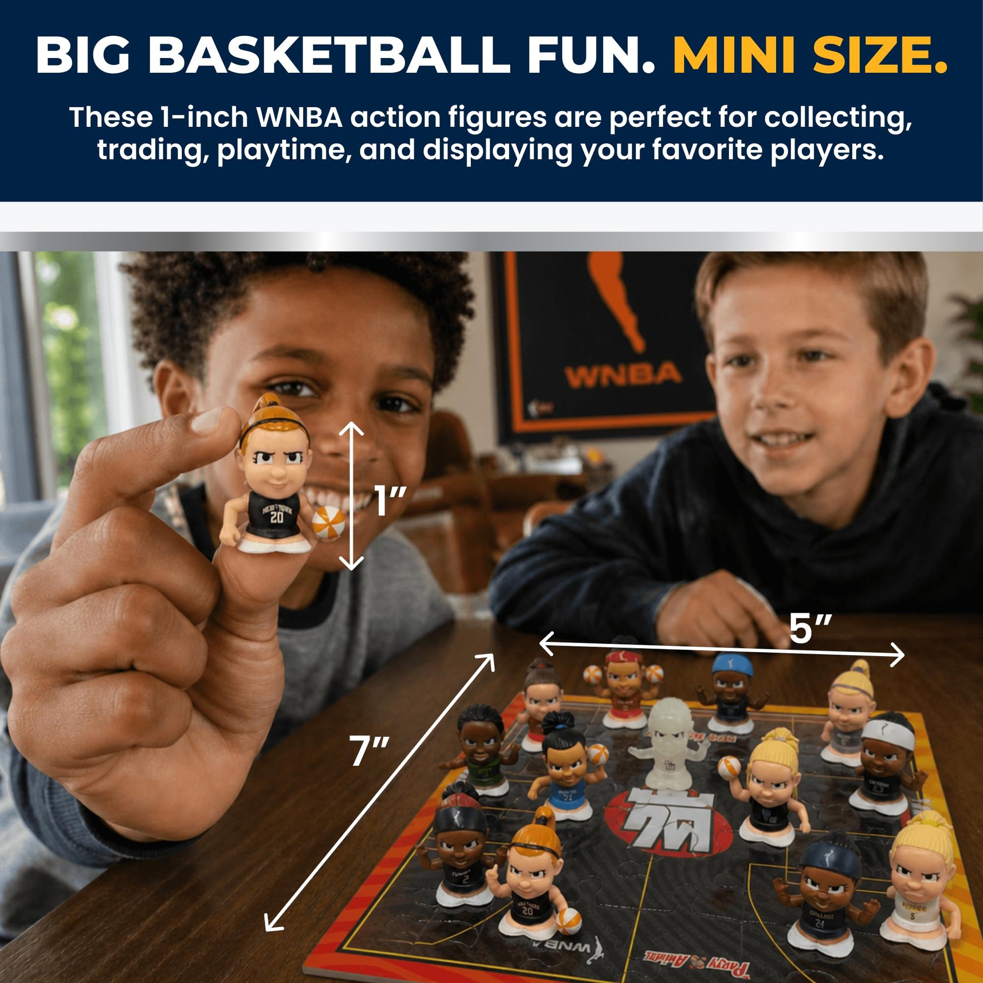 Party Animal TeenyMates WNBA Basketball Action Figures Gift Set