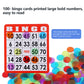 GSE Complete Bingo Game Set with 100 Cards, 1000 Chips, Calling Cards Deck
