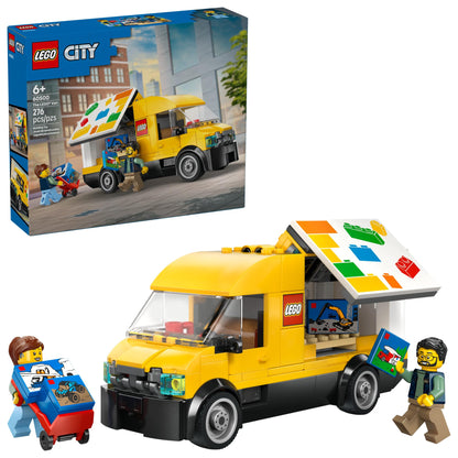 LEGO City: The Van Building Toy for Kids - Pretend Play Set for Boys & Girls, Ages 6+ - Delivery Van Toy W/2 Minifigures & 4 Mini Box Elements - Gift