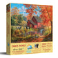 SUNSOUT INC - Farm Pond - 1000 pc Large Piece Jigsaw Puzzle by Artist: Abraham Hunter - Finished Size 27" x 35" - MPN# 69417
