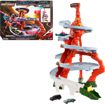 Matchbox The Movie Mountain Helicopter Escape Playset with 2 Cars