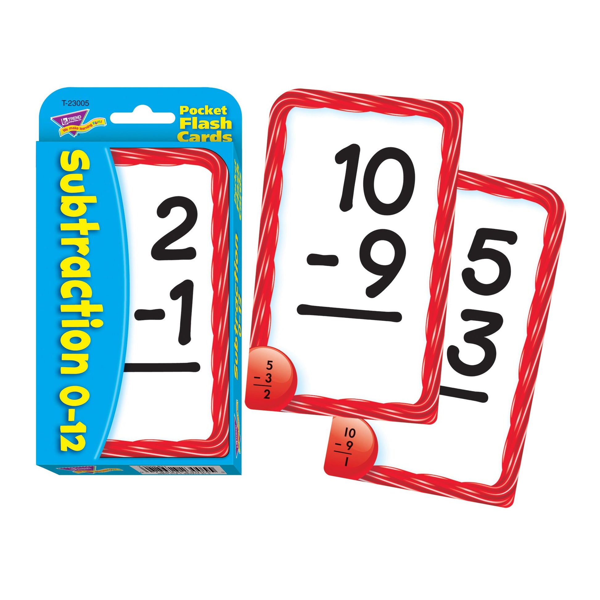 Subtraction Pocket Flash Cards