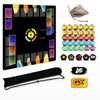 GuarditechProX Trading Card Game Playmat - 2-Player Trainer Mat with 37 Damage Counters and Professional Storage Bag (Style 1)