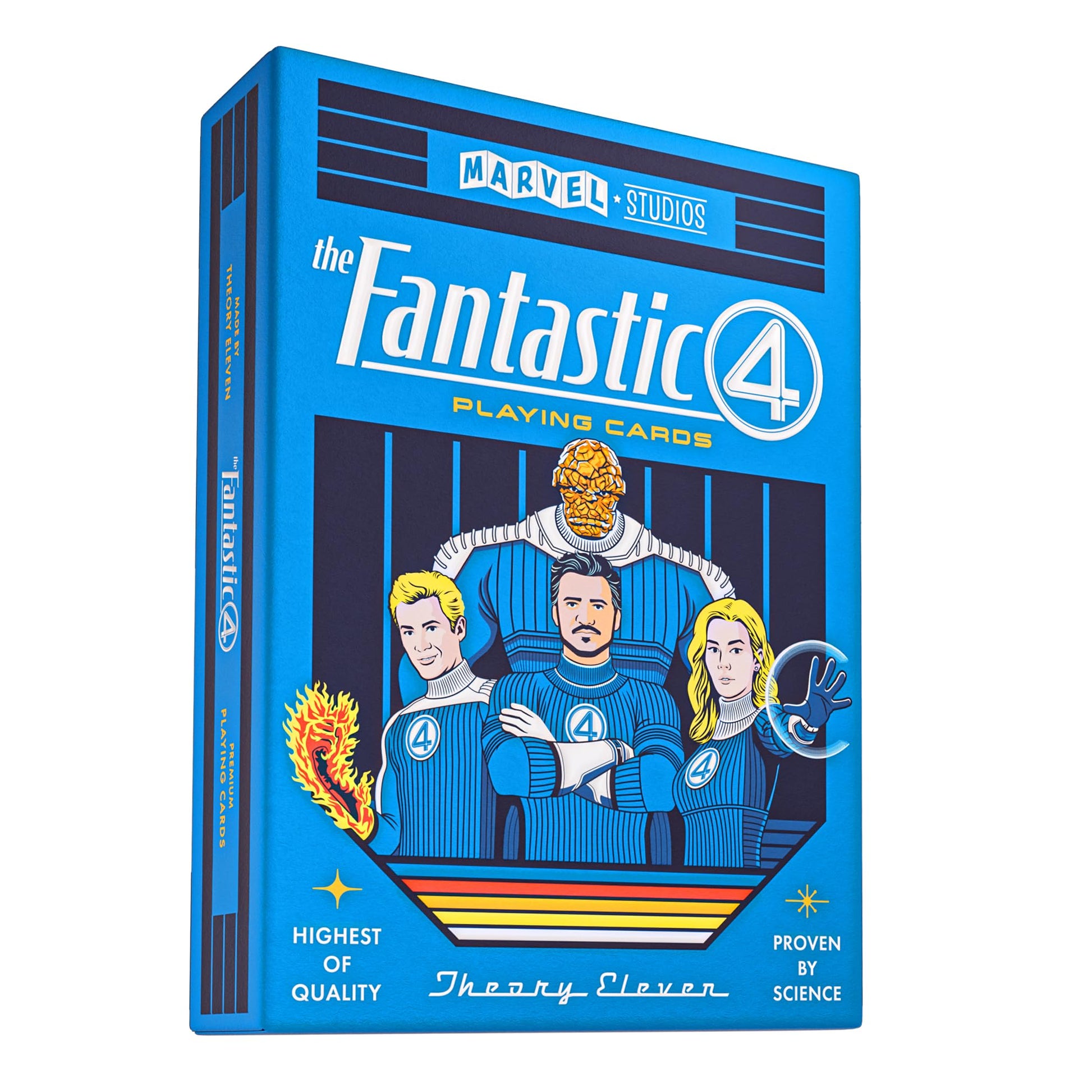 theory11 Fantastic Four Playing Cards Official Marvel Studios Collector's Deck | Retro Comic Art Design | Custom Court Card Artwork | Loved by Marvel