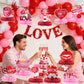 Valentines Day Table Decorations: 12Pcs Valentine Honeycomb Centerpieces Valentine Table Decorations Valentine Day Centerpieces for Table