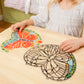 Melissa & Doug Stained Glass Made Easy Activity Kit: Butterfly - 140+ Stickers Kids Sticker Stained Glass Craft Kit; Sun Catchers for Kids Ages 5+