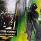 Star Wars The Power of the Force Death Star Gunner with Imperial Blaster and Assault Rifle (Green Holo Card)