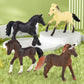 Liberty Imports 12 Pcs Deluxe Plastic Horse Figure Toy Set for Kids - Realistic Miniature Toy Pony Figurines Bulk Animal Variety Cake Toppers Gift