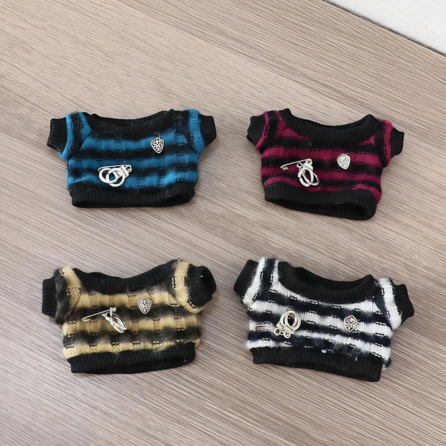 17cm Doll Clothes Set, 5 Pieces Casual Wear Outfit Set for 6.7inch Doll Dress Suit, Fashion Dress Up Hat Clothes Accessories for 1st/2nd/3rd Gen Dolls
