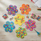 Fun Express DIY Foam Mosaic Flower Kit - Creative Craft Activity for Kids Fun and Engaging Home Project Easy to Assemble, Promotes Hand-Eye