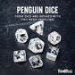 FanRoll 16mm Resin Poly DND Dice Set: Penguin Dice, Role Playing Game Dice for Dungeons and Dragons