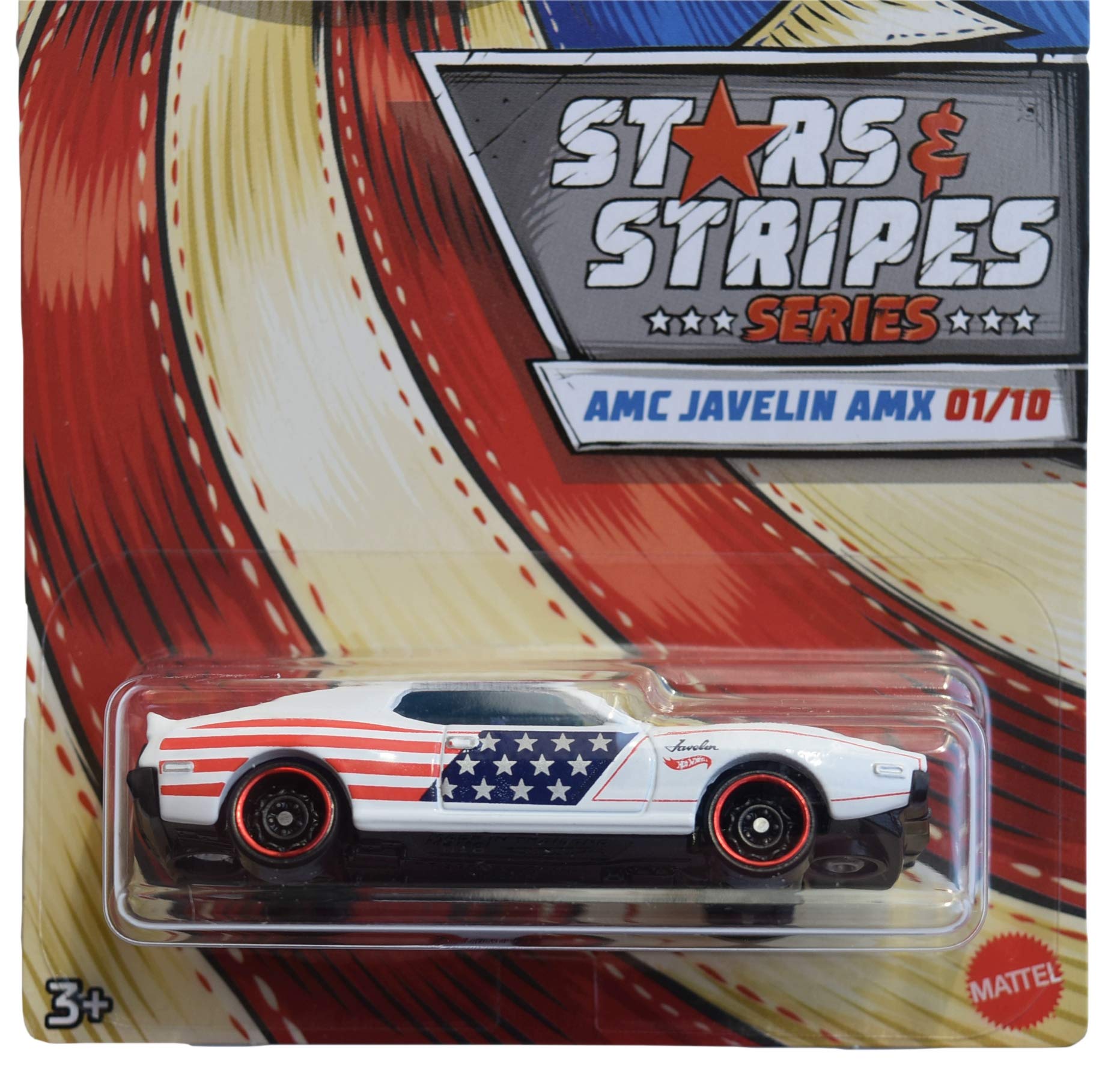 Hot Wheels Stars & Stripes Series AMC Javelin AMX 1/10, White