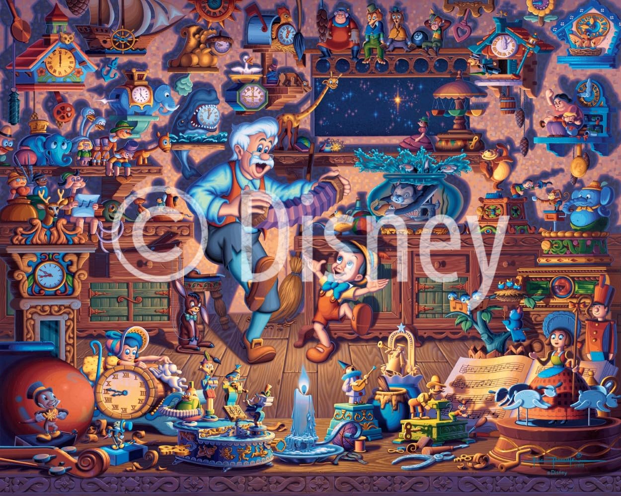 Pinocchio Dreams Come True, Disney Dowdle Puzzle, 500 Piece Jigsaw Puzzle for Adults