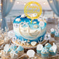 33PCS Shells Cake Toppers Beach Theme Wedding Birthday Cake Decorations Artificial Starfish for Summer Hawaiian Party