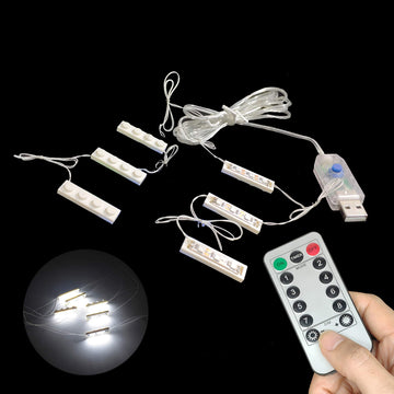 3 Packs X LED Down Lights (USB Powered Brick White LED), Compatible with Lego Bricks or Major Brand Bowerful