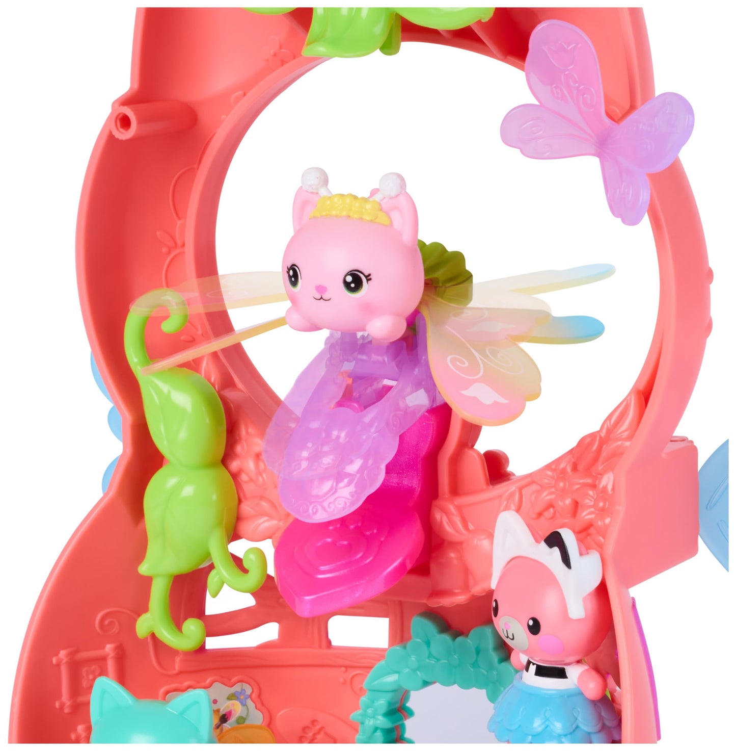 Gabby and the Magic House - Gabby Dollhouse - Fairylandia Magic Fairy Playset with 12 Elements - Collectible Figure Ring - Cartoon Coin for Dollhouse