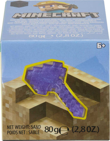 Minecraft Mini Mining Set, Elementals # 10, Geared Up Alex Mini Figure with Moldable Sand for Added Creativity, Environment Accessory, Creative