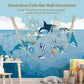 80x40 Inch Fishing Net Decor, 3mm Beige Natural Cotton Large Decorative Fish Netting Table Runner, Wall Ceiling Halloween Party Decorations for Pirate
